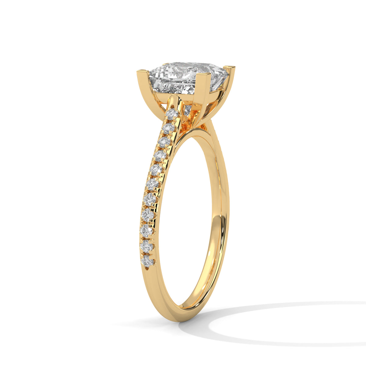 princess-14k yellow gold|princess-18k yellow gold