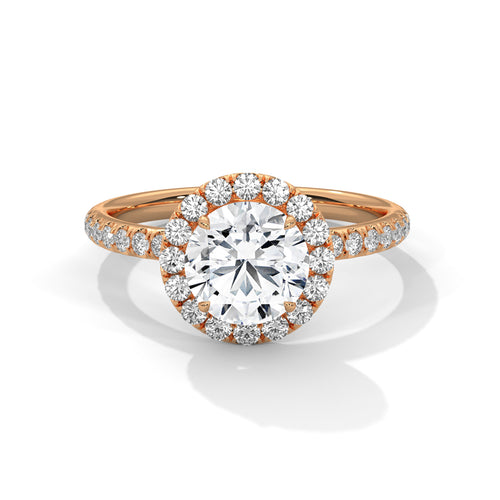 Load image 1 in gallery view. round-14k rose gold|round-18k rose gold