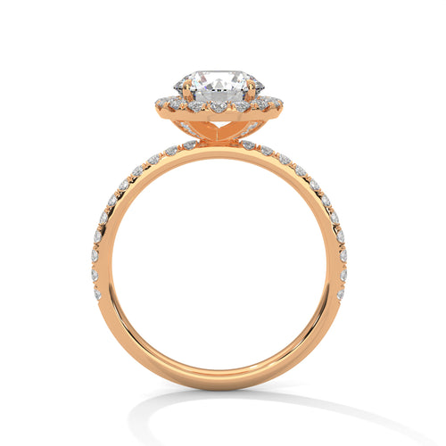 Load image 1 in gallery view. round-14k rose gold|round-18k rose gold