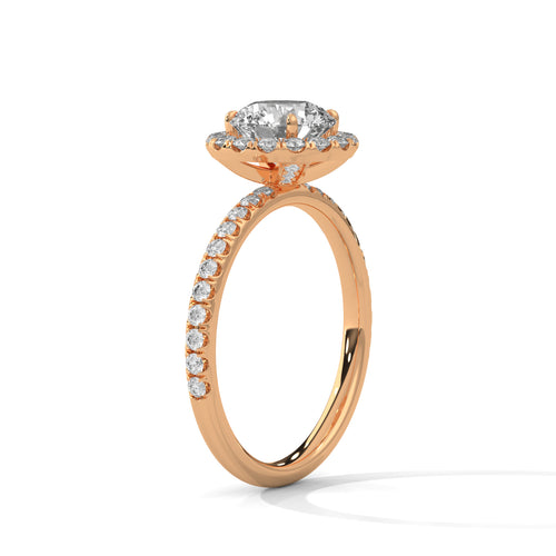 Load image 1 in gallery view. round-14k rose gold|round-18k rose gold