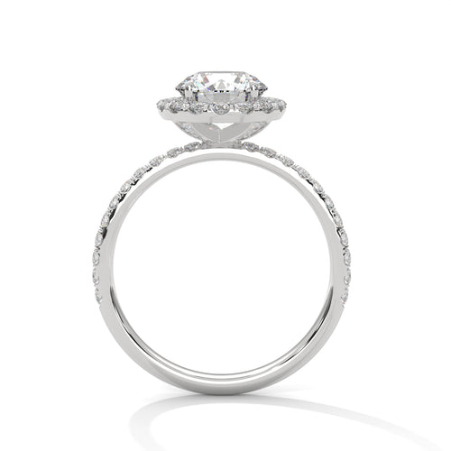 Load image 1 in gallery view. round-14k white gold|round-18k white gold|round-platinum