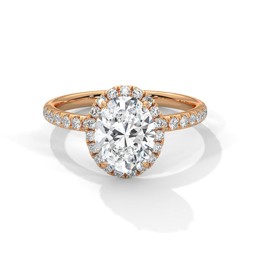 Load image 1 in gallery view. oval-14k rose gold|oval-18k rose gold