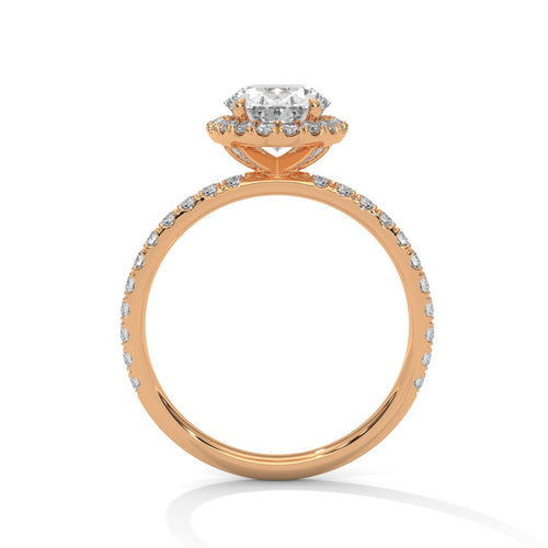 Load image 1 in gallery view. oval-14k rose gold|oval-18k rose gold