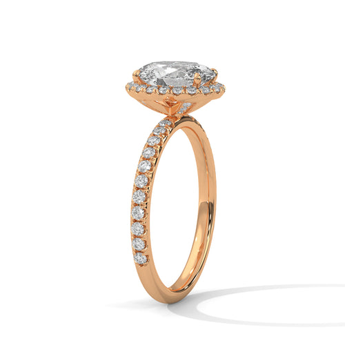 Load image 1 in gallery view. oval-14k rose gold|oval-18k rose gold