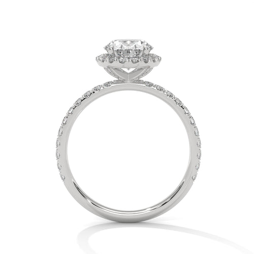 Load image 1 in gallery view. oval-14k white gold|oval-18k white gold|oval-platinum