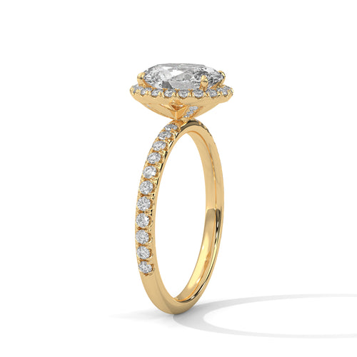 Load image 1 in gallery view. oval-14k yellow gold|oval-18k yellow gold