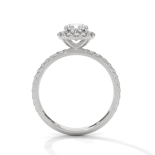 Load image 1 in gallery view. cushion-14k white gold|cushion-18k white gold|cushion-platinum