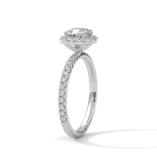 Load image 1 in gallery view. cushion-14k white gold|cushion-18k white gold|cushion-platinum