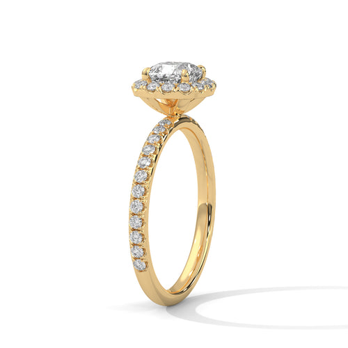Load image 1 in gallery view. cushion-14k yellow gold|cushion-18k yellow gold
