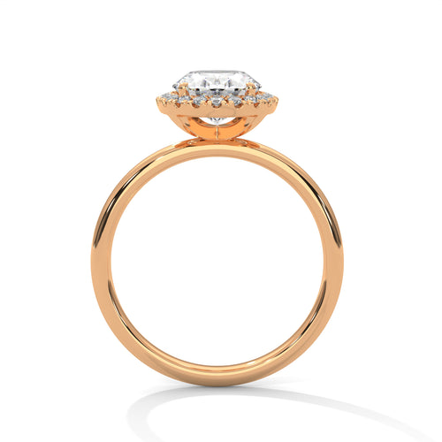 Load image 1 in gallery view. oval-14k rose gold|oval-18k rose gold