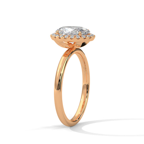 Load image 1 in gallery view. oval-14k rose gold|oval-18k rose gold