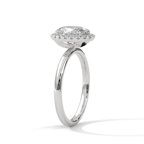 Load image 1 in gallery view. oval-14k white gold|oval-18k white gold|oval-platinum