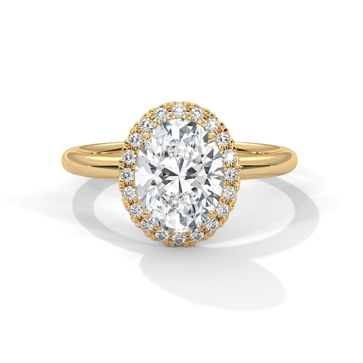oval-14k yellow gold|oval-18k yellow gold