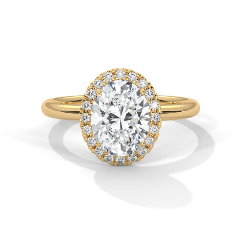 Load image 1 in gallery view. oval-14k yellow gold|oval-18k yellow gold