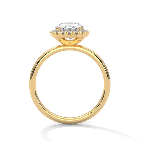 Load image 1 in gallery view. oval-14k yellow gold|oval-18k yellow gold