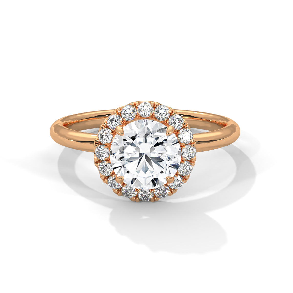 round-14k rose gold|round-18k rose gold