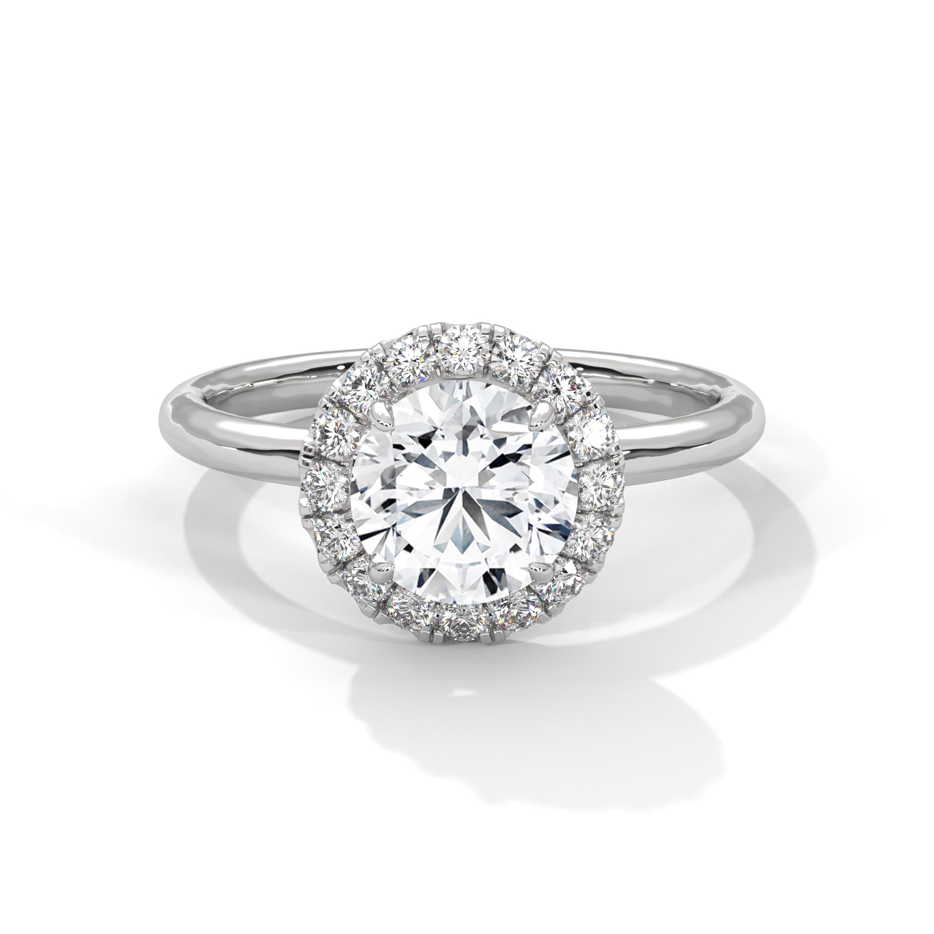 round-14k white gold|round-18k white gold|round-platinum