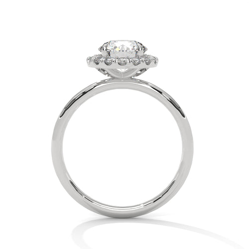 Load image 1 in gallery view. round-14k white gold|round-18k white gold|round-platinum