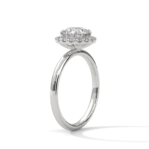 Load image 1 in gallery view. round-14k white gold|round-18k white gold|round-platinum