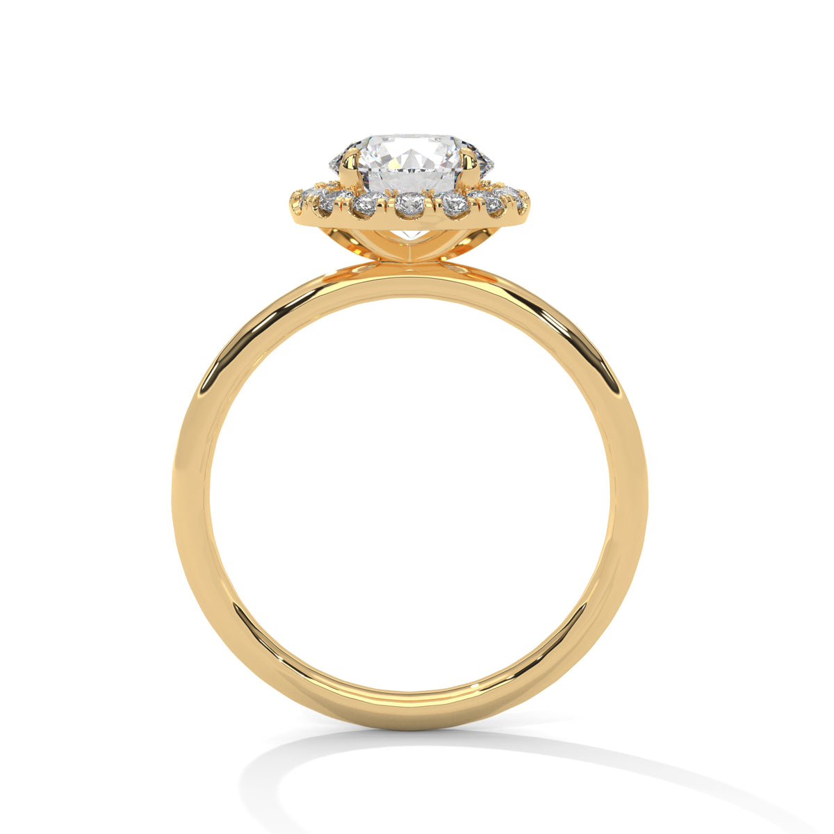 round-14k yellow gold|round-18k yellow gold