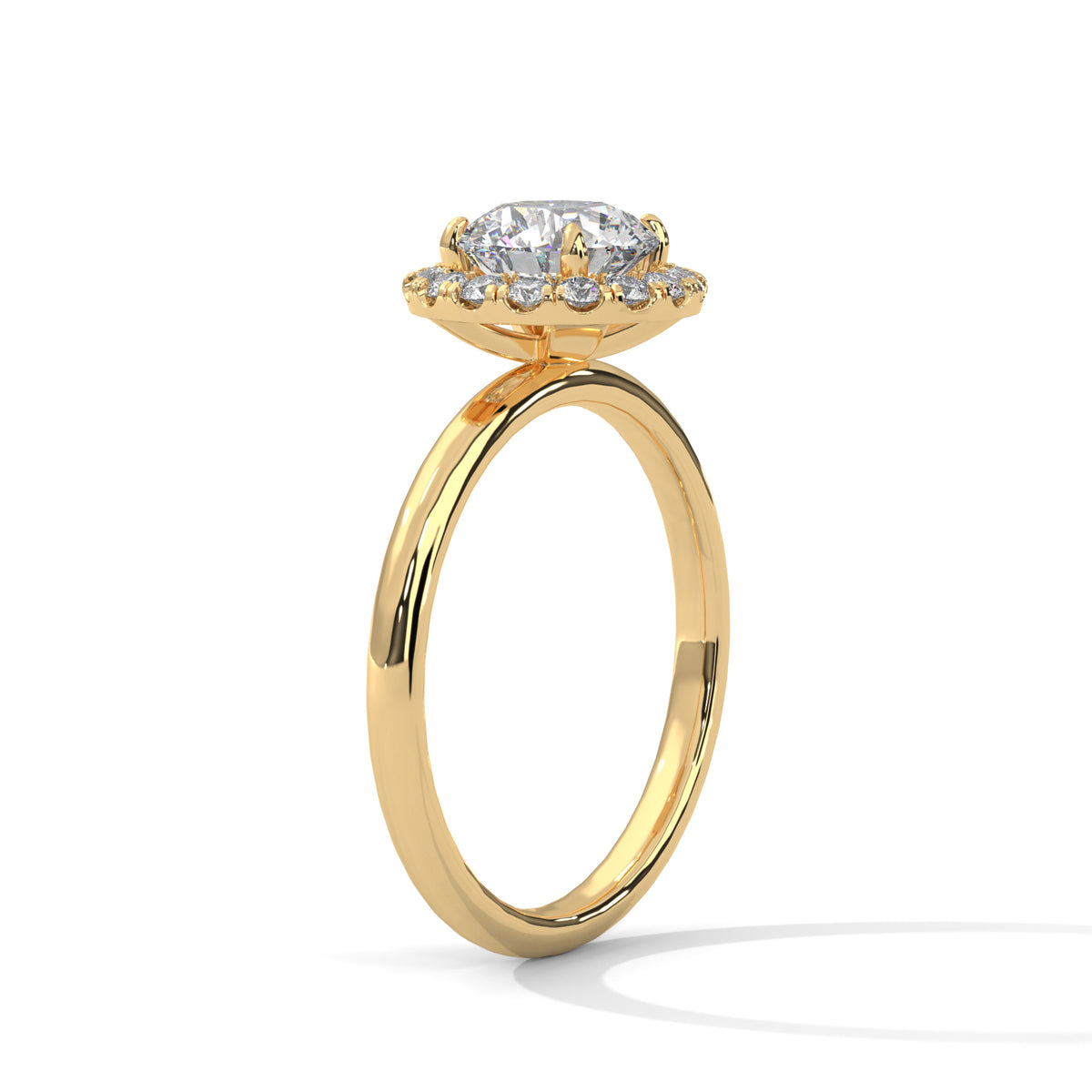 round-14k yellow gold|round-18k yellow gold