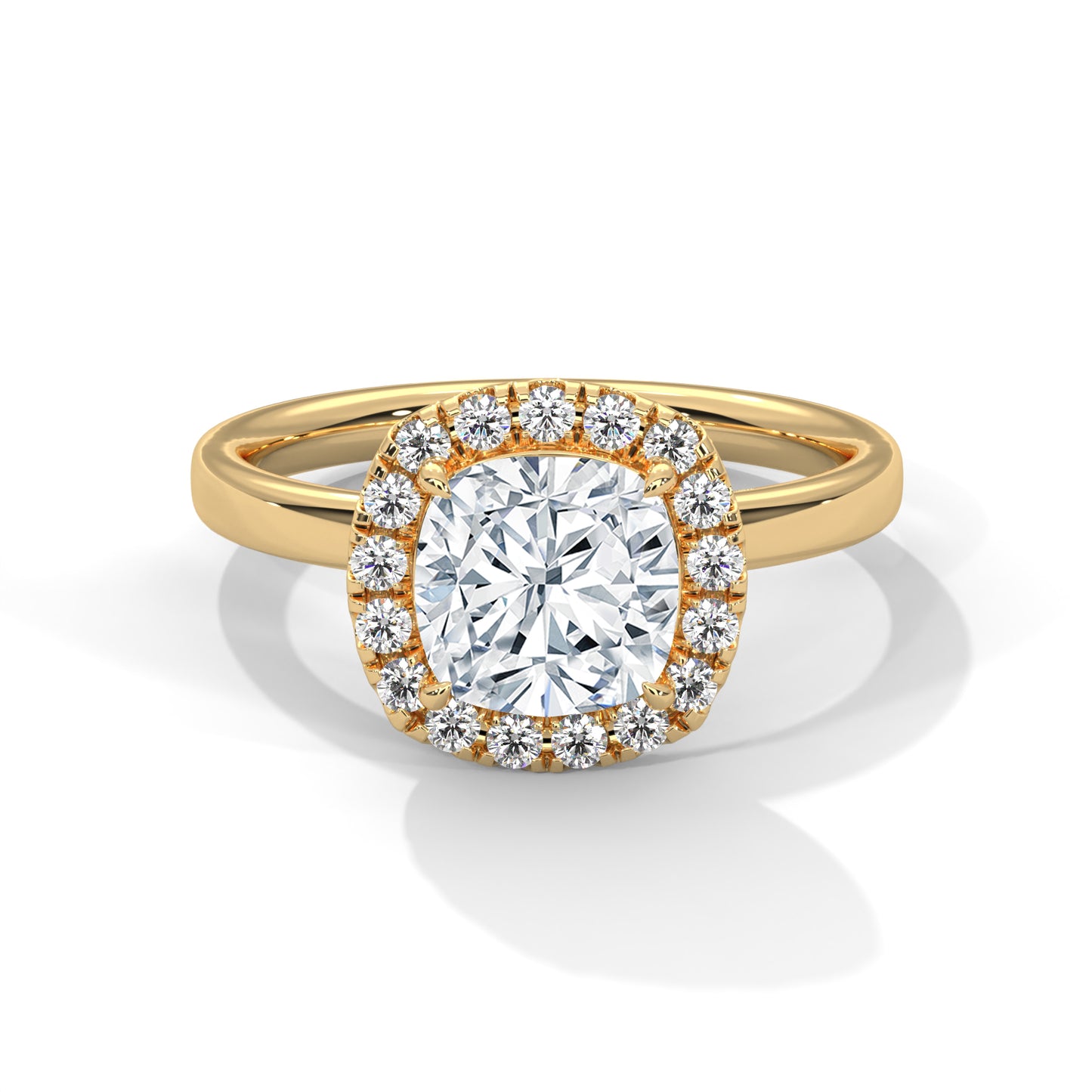cushion-14k yellow gold|cushion-18k yellow gold