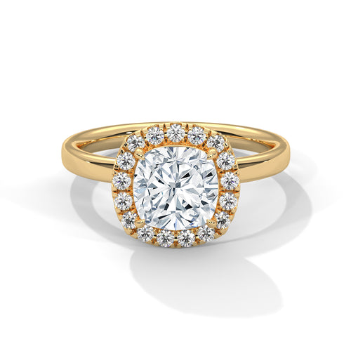 Load image 1 in gallery view. cushion-14k yellow gold|cushion-18k yellow gold
