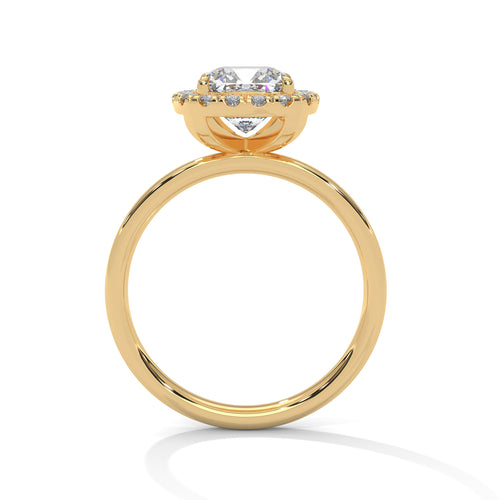 Load image 1 in gallery view. cushion-14k yellow gold|cushion-18k yellow gold