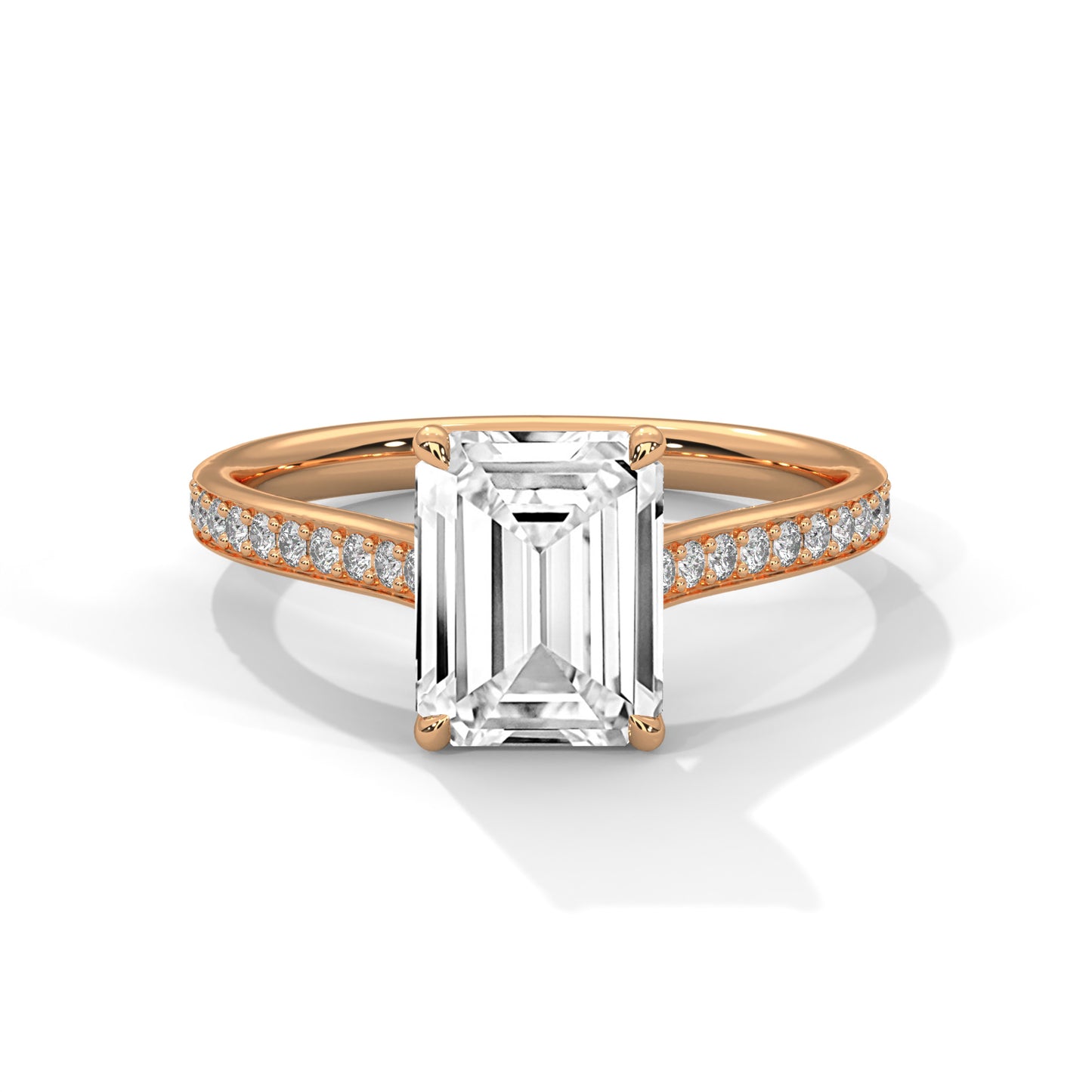 emerald-14k rose gold|emerald-18k rose gold