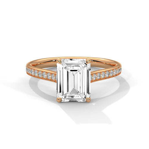 Load image 1 in gallery view. emerald-14k rose gold|emerald-18k rose gold