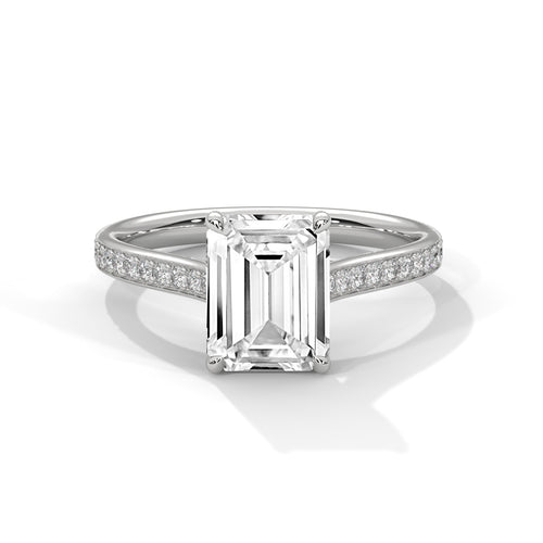 Load image 1 in gallery view. emerald-14k white gold|emerald-18k white gold|emerald-platinum
