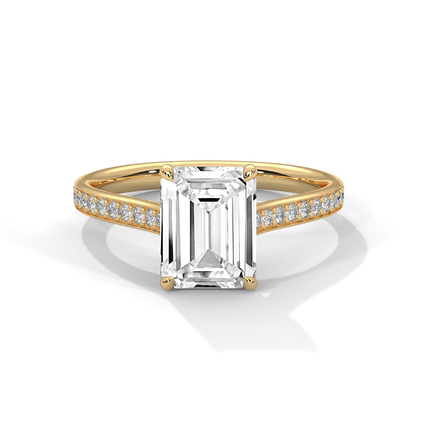 emerald-14k yellow gold|emerald-18k yellow gold