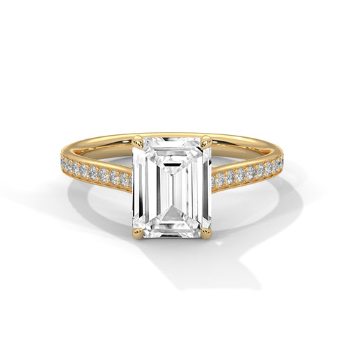 Load image 1 in gallery view. emerald-14k yellow gold|emerald-18k yellow gold
