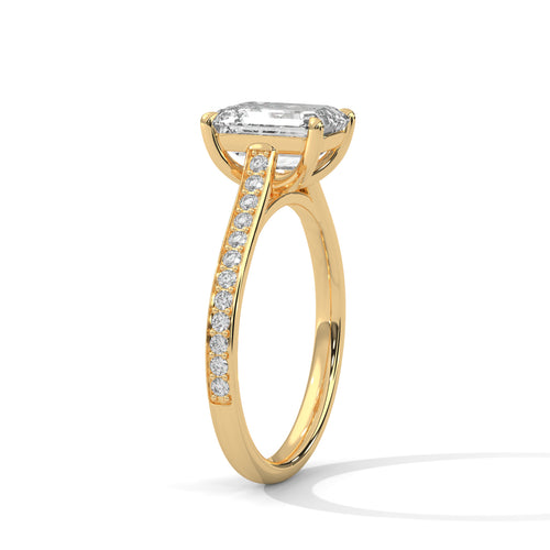 Load image 1 in gallery view. emerald-14k yellow gold|emerald-18k yellow gold