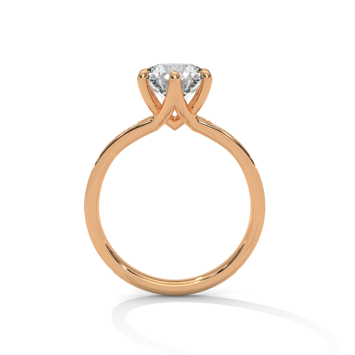 round-14k rose gold|round-18k rose gold