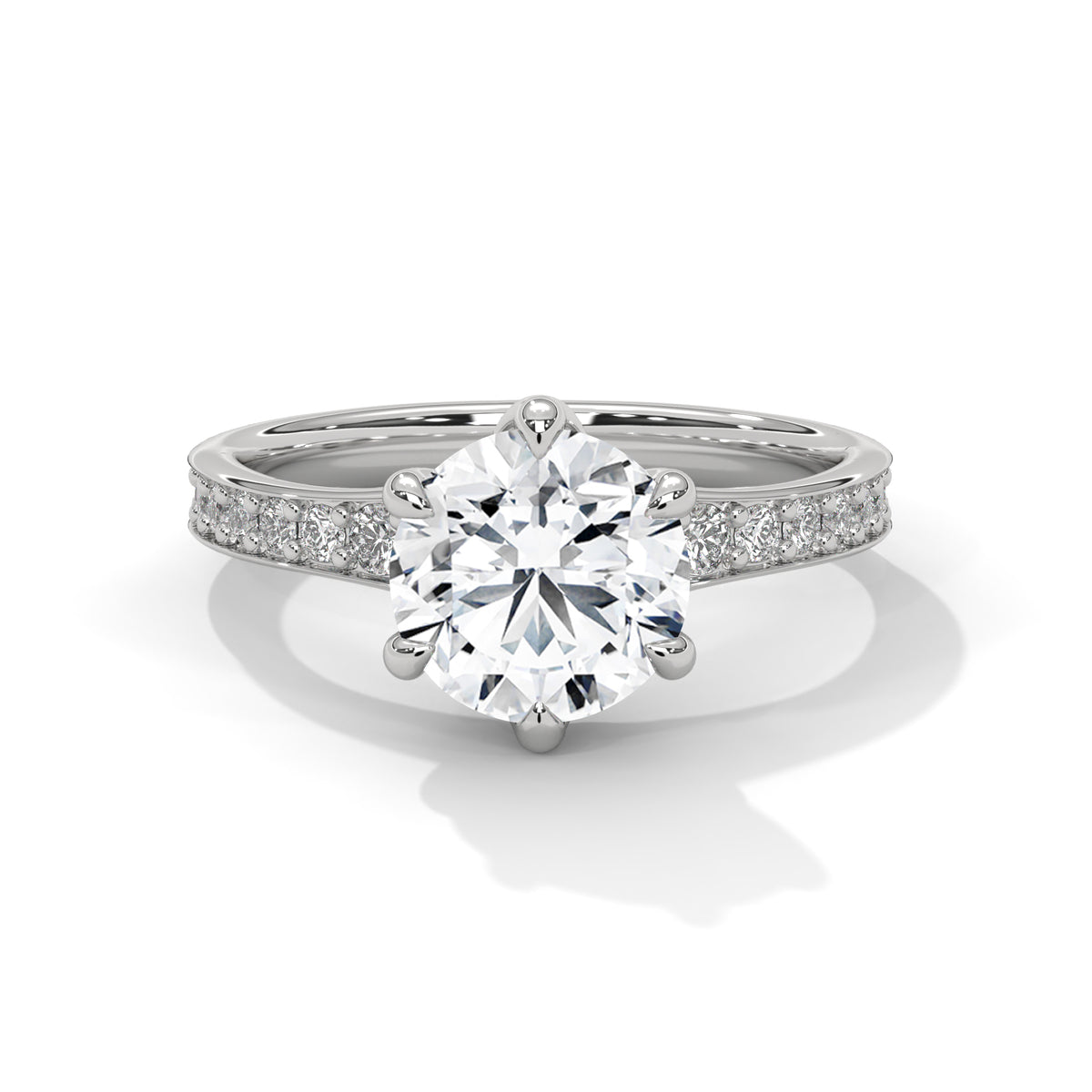round-14k white gold|round-18k white gold|round-platinum