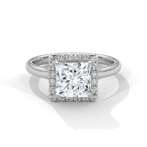 Load image 1 in gallery view. princess-14k white gold|princess-18k white gold|princess-platinum