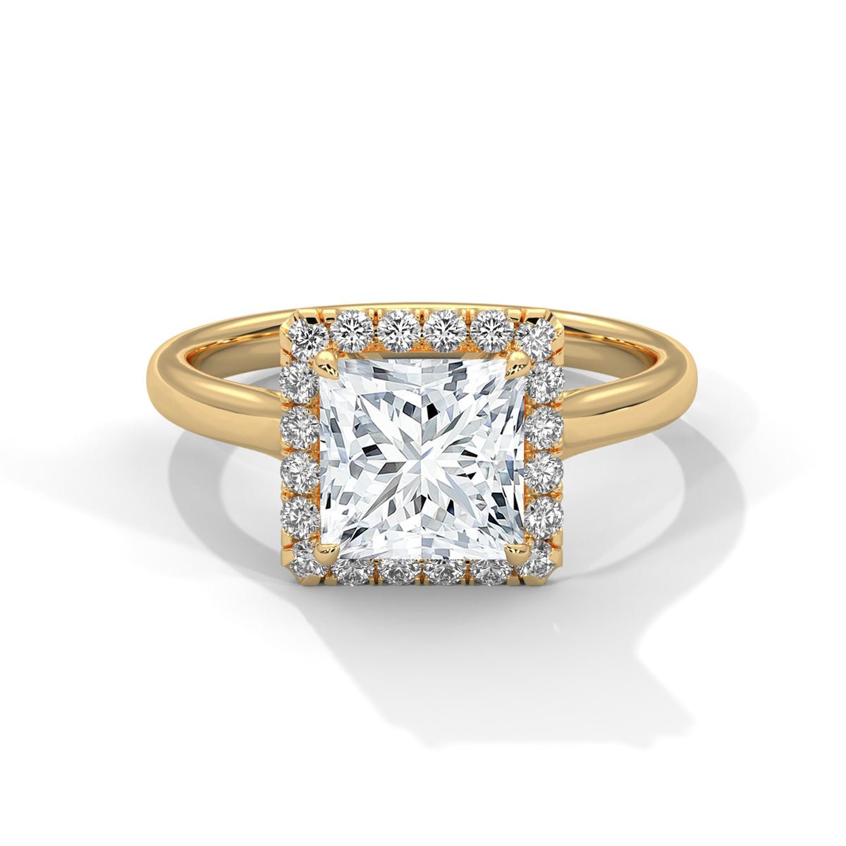 princess-14k yellow gold|princess-18k yellow gold