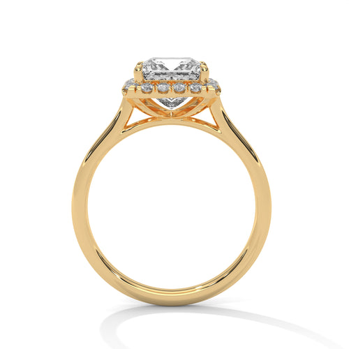 Load image 1 in gallery view. princess-14k yellow gold|princess-18k yellow gold