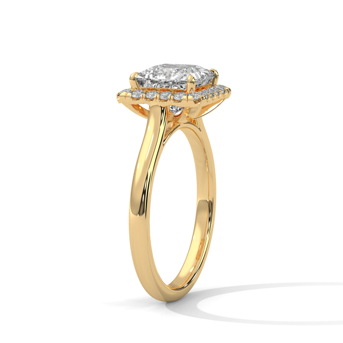 princess-14k yellow gold|princess-18k yellow gold