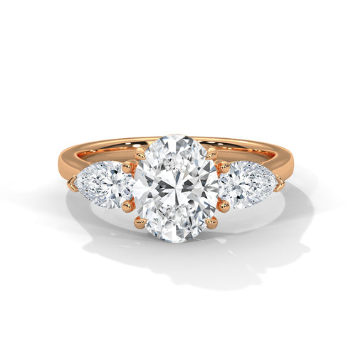 Load image 1 in gallery view. oval-14k rose gold|oval-18k rose gold