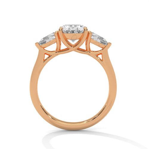 Load image 1 in gallery view. oval-14k rose gold|oval-18k rose gold