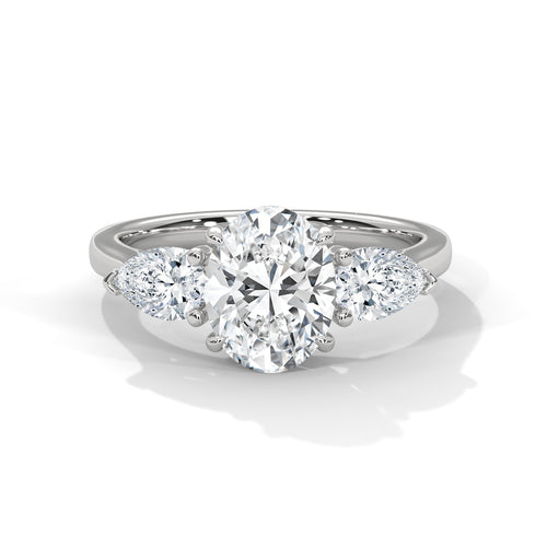 Load image 1 in gallery view. oval-14k white gold|oval-18k white gold|oval-platinum