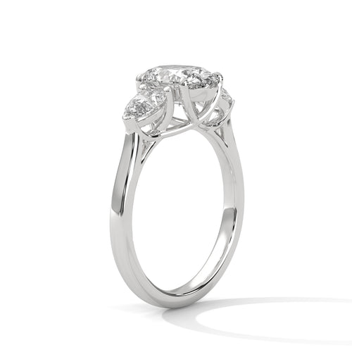 Load image 1 in gallery view. oval-14k white gold|oval-18k white gold|oval-platinum