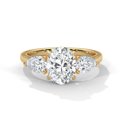 Load image 1 in gallery view. oval-14k yellow gold|oval-18k yellow gold