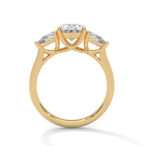 Load image 1 in gallery view. oval-14k yellow gold|oval-18k yellow gold