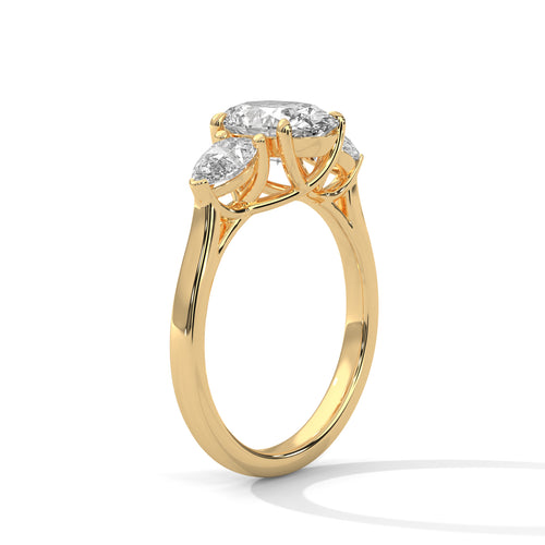 Load image 1 in gallery view. oval-14k yellow gold|oval-18k yellow gold
