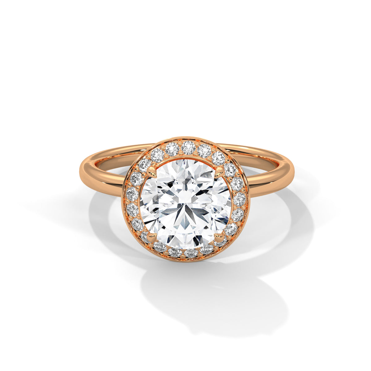 round-14k rose gold|round-18k rose gold