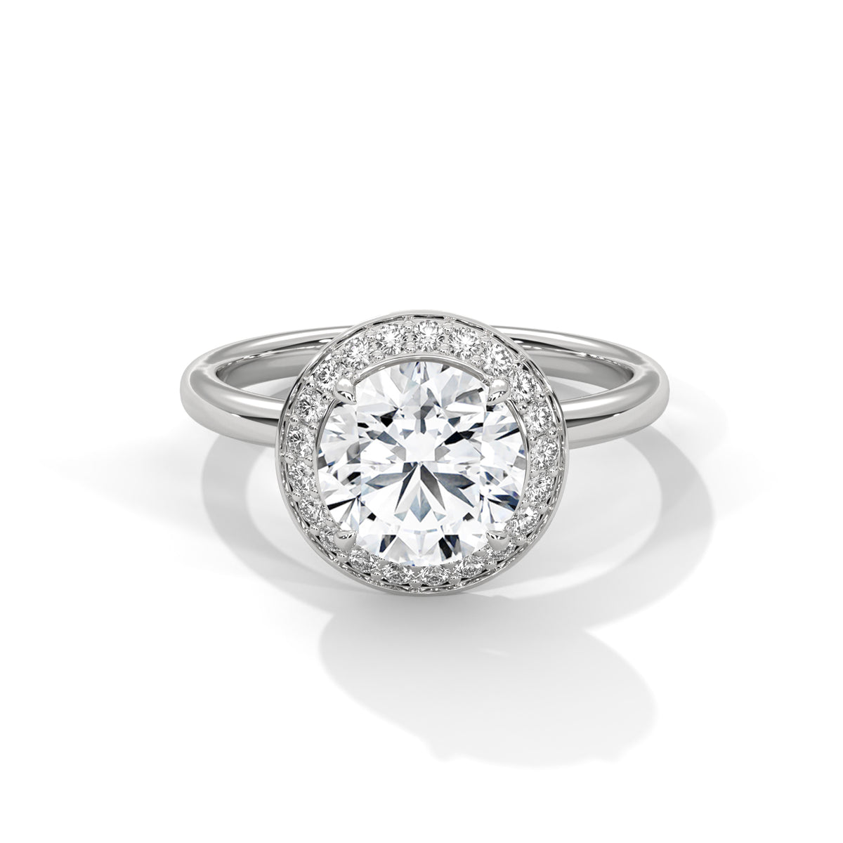 round-14k white gold|round-18k white gold|round-platinum