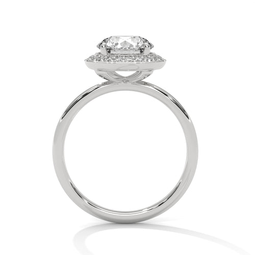 Load image 1 in gallery view. round-14k white gold|round-18k white gold|round-platinum
